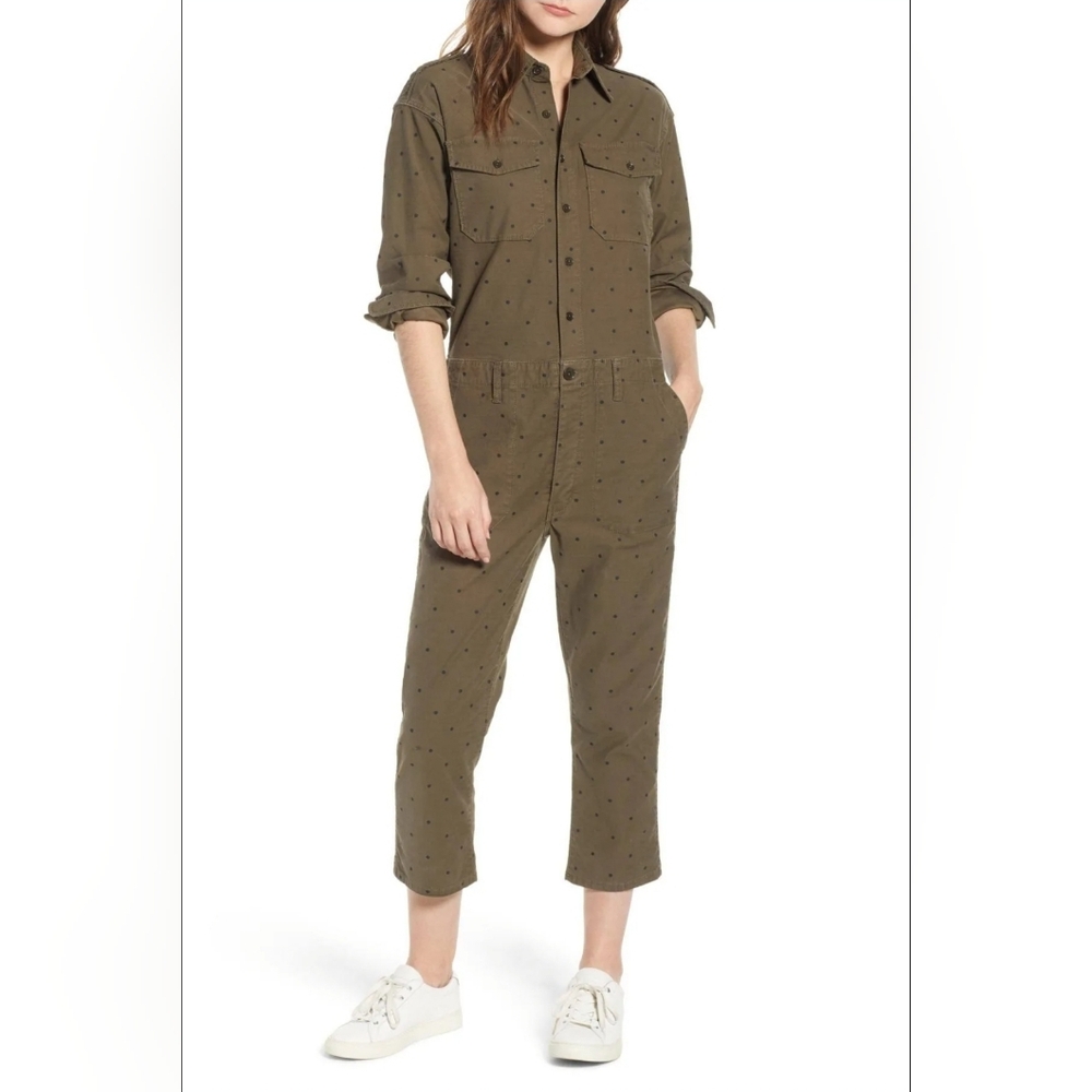 Current Elliott The Crew Olive Green Women's Jumpsuit Size 1 SM‎ New Military